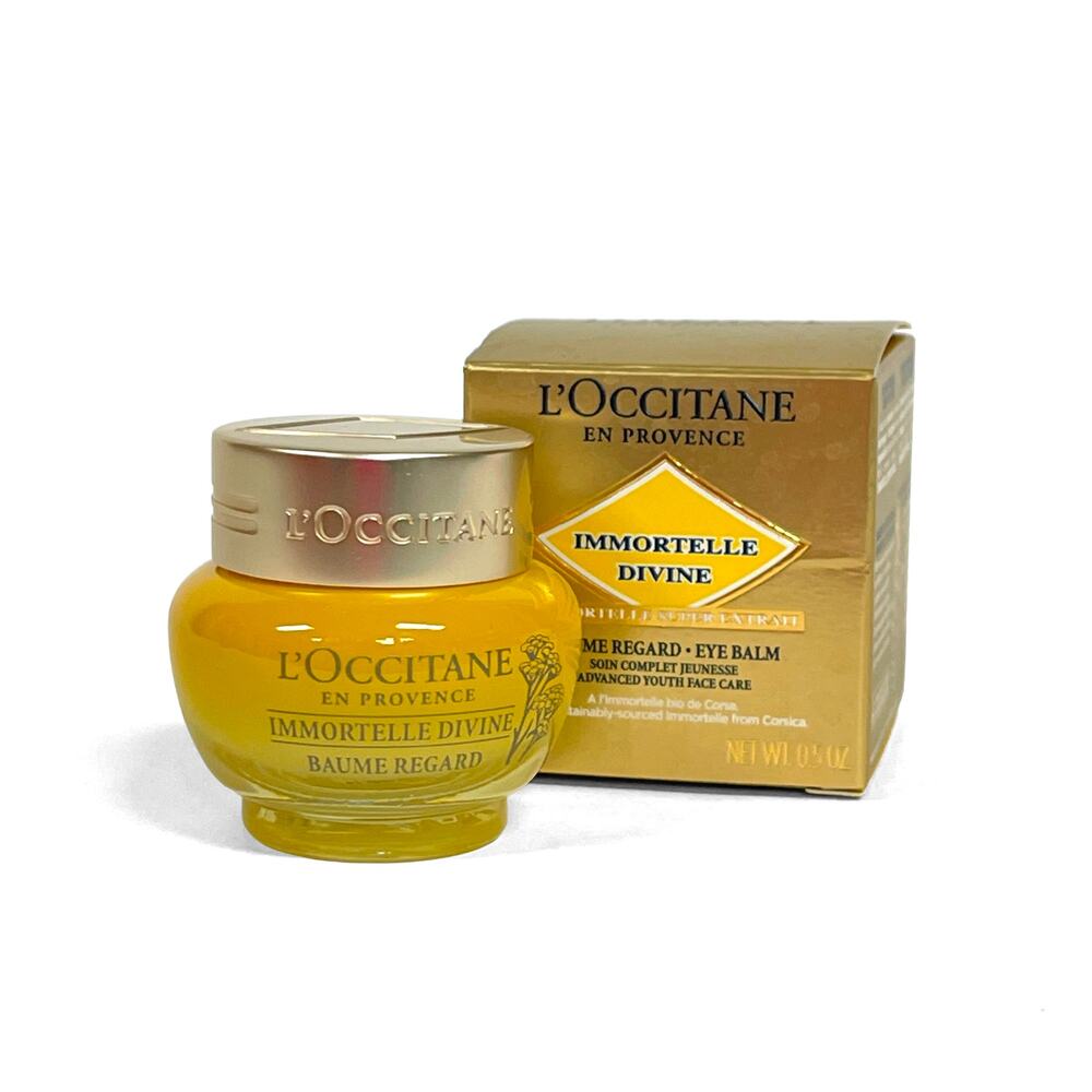 L’Occitane Immortelle Eye Balm 0.5 Oz New $95 Firming Anti-Aging Brightening